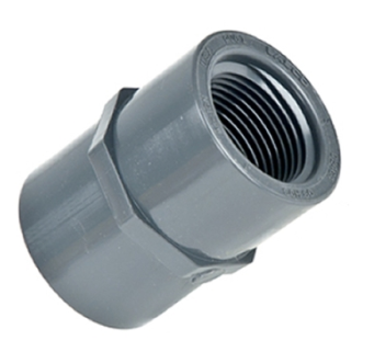 50 x 32 mm PVC Reducing Female Threaded Adapter Class 6kg MP1A6RFA050L