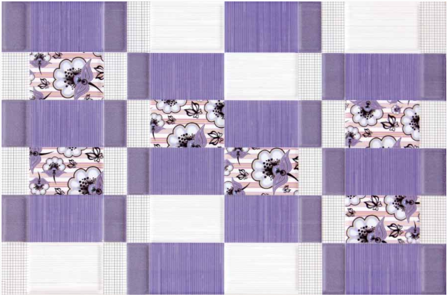 250 X 375 mm Santel HL Ceramic Wall Tile T811027HB - Glossy Finish