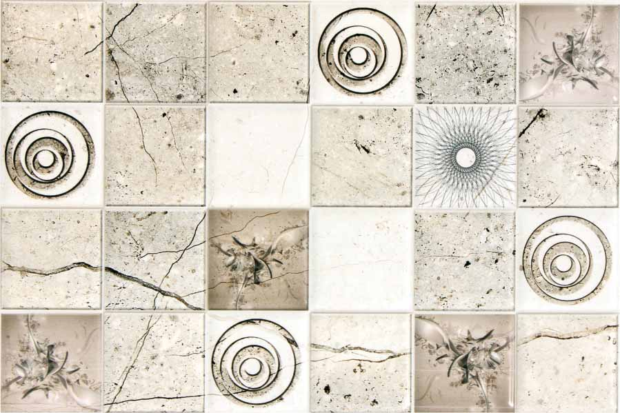 250 X 375 mm Scand HL Ceramic Wall Tile T811031HA - Glossy Finish