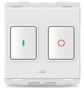 25A 2 Module Motor Starter Switch White CPXMTSTART2M_WE