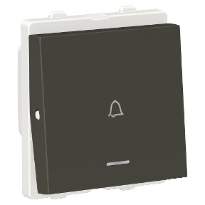 6A 2 Module Bell Push Switch with Indicator Grey CPX6BPL2M_GY
