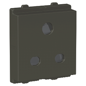 6A 2 Module 2/3 Pin Socket with Shutter Grey CPX6SK3P_GY