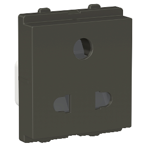 6A 2 Module Universal Socket with Shutter Grey CPX6USK3P_GY