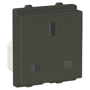 13A 2 Module BS Socket with Shutter Grey CPX13FPSK_GY