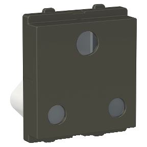25A 2 Module 3 Pin Socket with Shutter Grey CPX25SK3P2M_GY