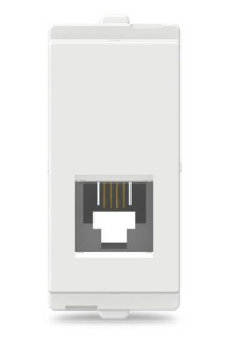1 Module RJ11 Telephone Outlet without Shutter White CPXRJ11NS1M_WE