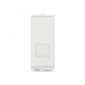 1 Module RJ11 Telephone Outlet with Shutter White CPXRJ11_1M_WE