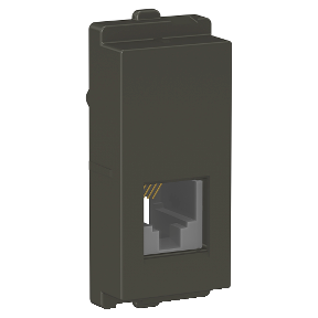 1 Module RJ11 Telephone Outlet without Shutter Grey CPXRJ11NS1M_GY