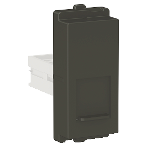 1 Module RJ45 Data Outlet with Shutter Grey CPXRJ451M_GY