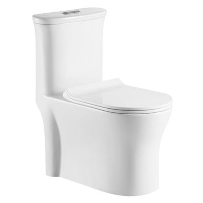 Agnese S Trap (22 cm) One Piece Water Closet Star White 92563 (Italian Collection)