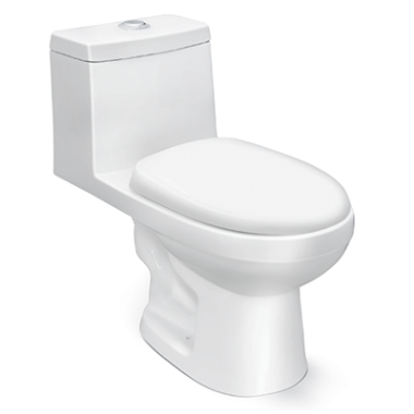 Alpine S Trap (22 cm) Rimless One Piece Water Closet Star White 92556 (Italian Collection)