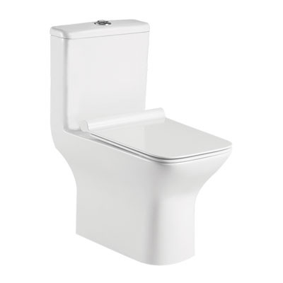 Edge S Trap (22 cm) One Piece Water Closet Star White 92562 (Italian Collection)