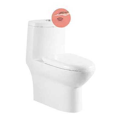 Pearl S Trap (22 cm) TouchFree One Piece Water Closet Star White 92551 (Italian Collection)