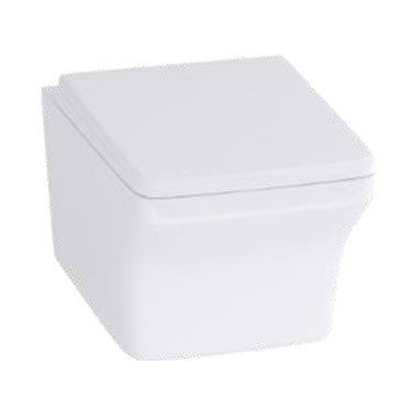 Nile Rimless P Trap (20.5 cm) Wall Hung Water Closet Star White 92568 (Italian Collection)