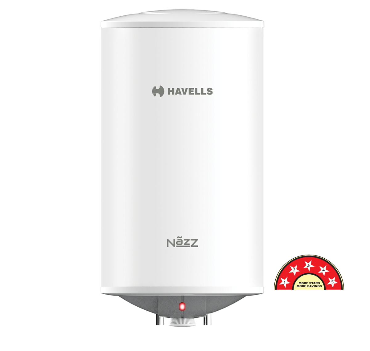 Nazz 25 Litre Electric Storage Water Heater White Grey - GHWENZTWG025