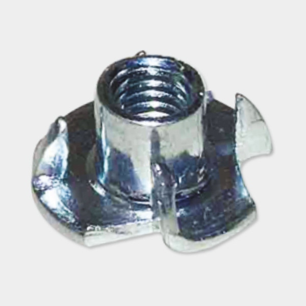 M6 x 12 mm Cross Nut – Zinc Plated White - CN 612 (I) (Set of 500 pcs)