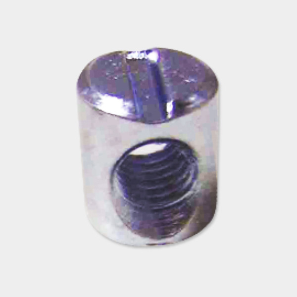 M6 x 13 mm Barrel Nut - Zinc Plated White - BN 613 (I) (Set of 500 pcs)