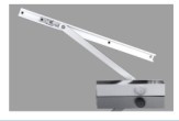 Load Adjustment 30kg to 80 kg 106 Kg. Door Closer - Pelmet Arm – Silver – DCP-80