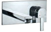 Exposed Part Kit of Single Lever Basin Mixer Wall Mounted Chrome Finish - DRC-CHR-37233K