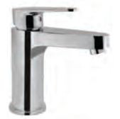 Single Lever Basin Mixer without Popup Waste System with 450 mm Long Braided Hoses Chrome Finish - VGP-CHR-81011B
