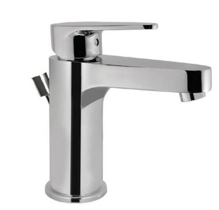 Single Lever Basin Mixer with Popup Waste System and 450 mm Long Braided Hoses Chrome Finish - VGP-CHR-81051B