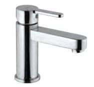 Single Lever Extended Basin Mixer without Popup Waste System with 450 mm Long Braided Hoses Chrome Finish - FUS-CHR-29023B