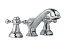 3-Hole Basin Mixer without Popup Waste System Quarter Turn Chrome Finish - QQT-CHR-7189