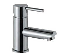 Single Lever Basin Mixer without Popup Waste System with 450mm Long Braided Hoses Chrome Finish - FLR-CHR-5001B