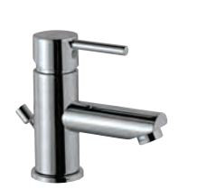Single Lever Basin Mixer with Popup Waste System and 450 mm Long Braided Hoses Chrome Finish - FLR-CHR-5051B
