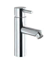 Single Lever Mini Basin Mixer without Popup Waste System with 450 mm Long Braided Hoses Chrome Finish - FLR-CHR-5025B