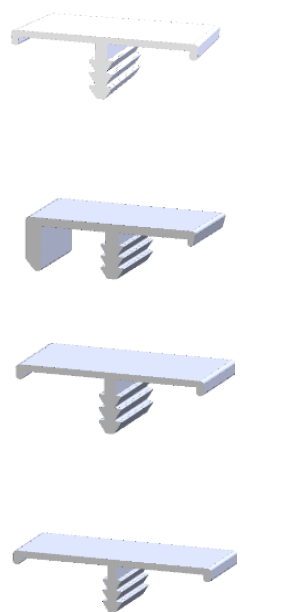 Aluminium Profile Edge (3 Meter) - Chrome Finish - EP1-2201-3M-CP