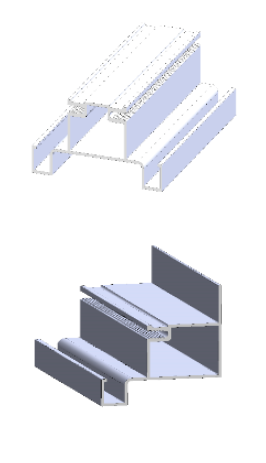 Vertical Gola Profile L (3 Meter) - WM Finish - VG1L-3M-WM