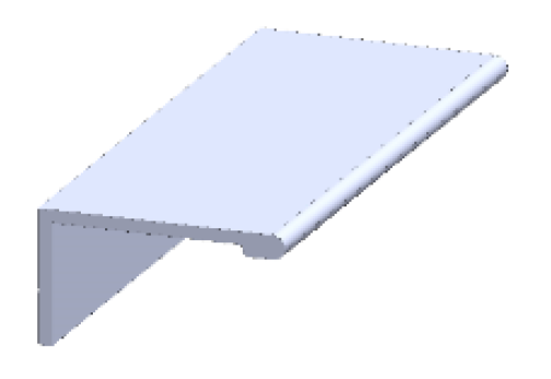 442 Shutter Edge Handle (3 Meters) - Special Finish - SEH-442-3M-SF