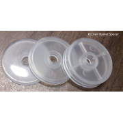 15 mm dia X 5 mm Thick Kitchen Basket Spacer (500 pieces) - White Finish - KBS-5