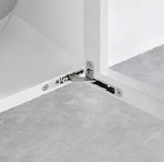Air-Concealed Soft Close Hinge - Left - TN Finish - SA1-L-TN