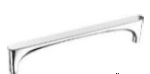 128 mm Zinc Handle - J - Brushed Nickel Finish - JZH 128 NB