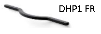 220 mm x 9 mm Designer Handle - Plastic - FR Finish - DHP1 FR