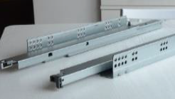 500 mm Concealed Slim Drawer Slide (for Kitchen Basket) without Facia Bracket - Zinc Plated White – CDSS2KB-50-SC (Set)
