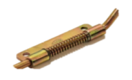 90 X 15 mm Pivot Hinge with Spring (for Steel Furniture) - Zinc Plated Yellow - HPS1