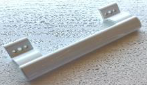 36 x 36 mm Aluminium Door Handle - White - ADH1