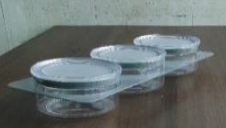 Container Set 1000 CC - Grey - KDMS-CS1000X (1000CC x 3 Nos.)