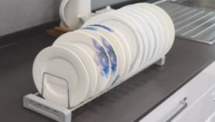 514 x 128 mm Kitchen Drawer Rack - Plate - SS Finish - KDR-20P