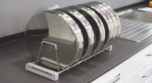 514 x 159 mm Kitchen Drawer Rack - Thali - SS Finish - KDR-20T