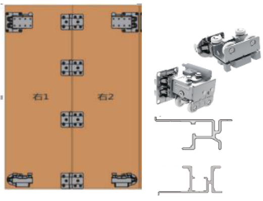 Aluminium Profile Track for Hi Slide and Fold 20-25 (3.66 m) - Anodized Silver Finish - HSF-20-25-T3