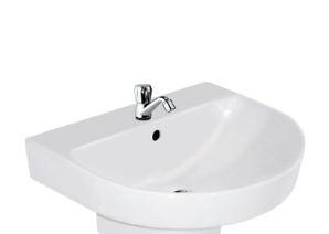 Cedar 550 x 450 mm Wall Hung Wash Basin Star White- 91049