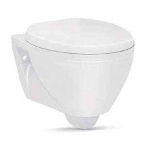 Lara Rimless P Trap (22.5 cm) Wall Hung Water Closet Star White 20097 (Art)