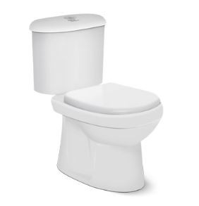 Clipper S Trap (10 cm) Water Closet with Seat Cover Star White 92073 (Italian Collection)