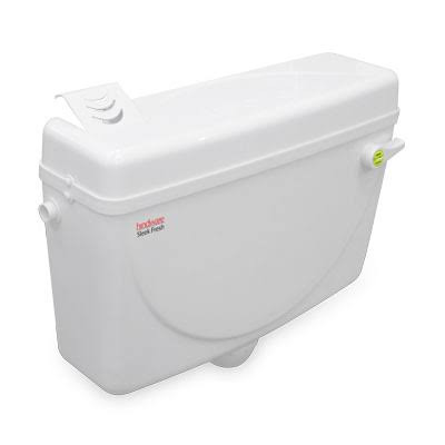 Sleek Fresh Single Flush PVC Cistern Star White