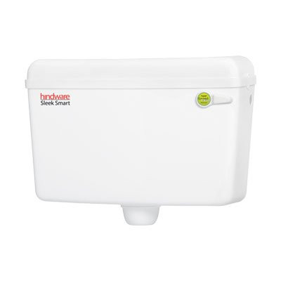 Sleek Essence Single Flush PVC Cistern Star White