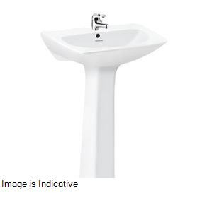 Neptune 550 x 470 x 860 mm Wash Basin with Full Pedestal  Pastel -(10072, 11029) (Art)